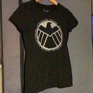 Marvel SHIELD Black Graphic T-Shirt